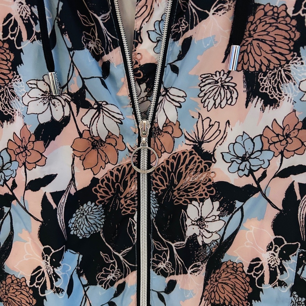 🌸 Rokka & Rella Floral Zip Hoodie Jacket | Pastel Botanical Print | Size S - Picture 6 of 7